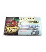 Chocolate con Leche Cesta Sostenible 100 g (Caja 20 tabletas)