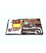 Chocolate 95% Cacao Cesta Sostenible 100 g (Caja 20 tabletas)