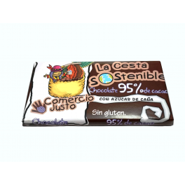 Chocolates Surtidos Cesta Sostenible (5 x 8 variedades)